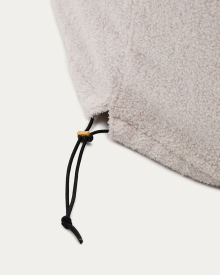 Чехол на пуф Kaeli из экрю букле Ø 120 см