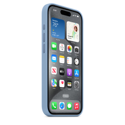 Силиконовый чехол для iPhone 15 Pro с MagSafe - Зимний синий