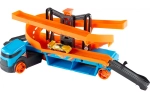 Грузовик-транспортер Гигант Hot Wheels Крутой спуск с тремя машиками
