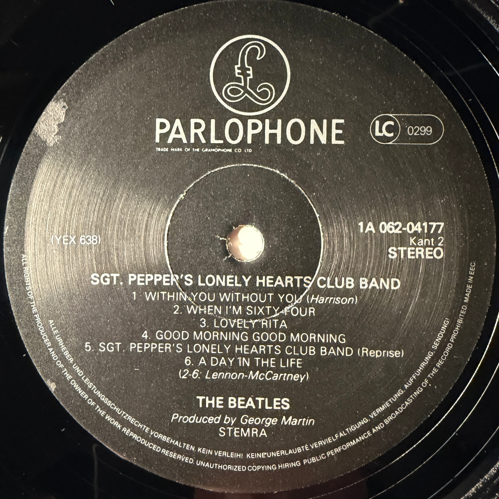 The Beatles ‎– Sgt. Pepper's Lonely Hearts Club Band (Голландия 1987г.)Т