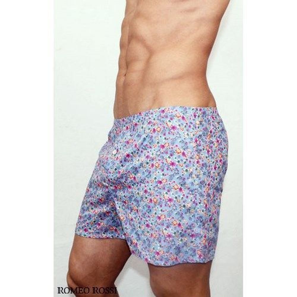 Мужские шорты домашние бирюзовые Romeo Rossi Spring Meadow Shorts RR00313 Мужские шорты домашние бирюзовые Romeo Rossi Spring Meadow Shorts RR00313