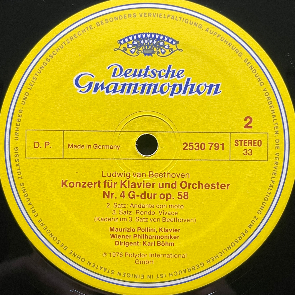 Бетховен - Концерт для фортепифано № 4 (Германия 1976г.)