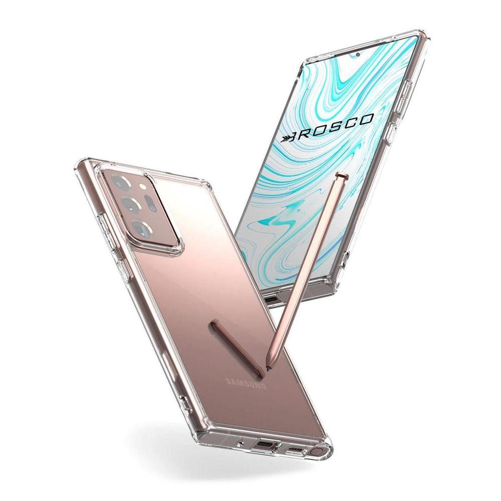 Чехол ROSCO для Samsung Galaxy Note20 Ultra оптом (арт. SS-N20U-TPU-TRANSPARENT)
