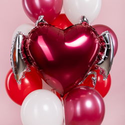 Сердце "С крыльями и рожками"