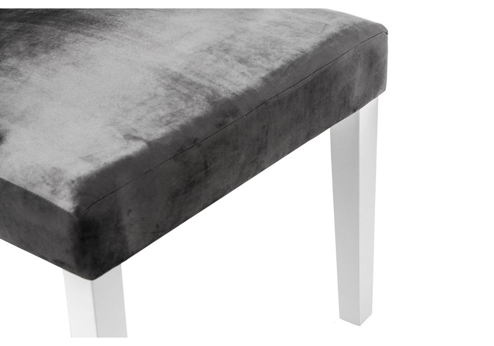 Стул Elegance white / fabric grey