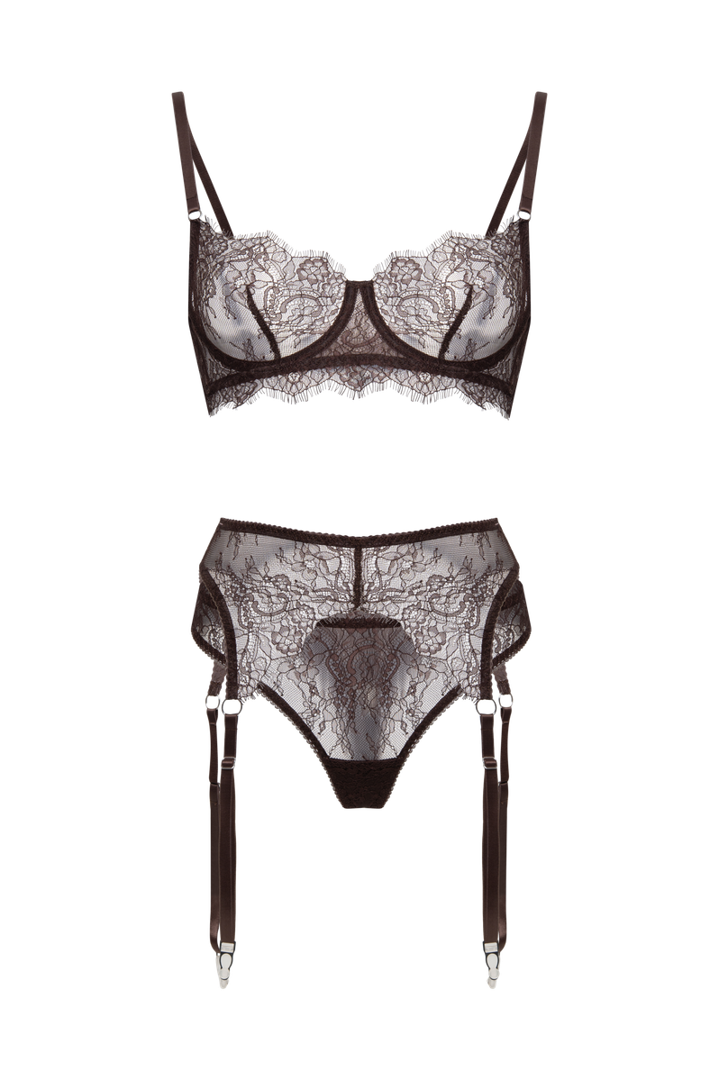 Пояс для чулок Classic шоколад