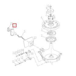 Ручка ручного стартера Yamaha 4-8 (15F-01.01.08; PNFM40E-07021; 15A-400019) (YUELANG)
