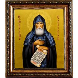 Кукша Одесский преподобный. Икона на холсте.