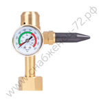 Редуктор FoxWeld BH600-He (гелиевый, 1 манометр, вентиль, пр-во FoxWeld/КНР)