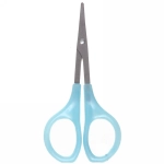 Ножницы маникюрные в пакете «Классические», овальные кольца, цвет микс 9,5*4см