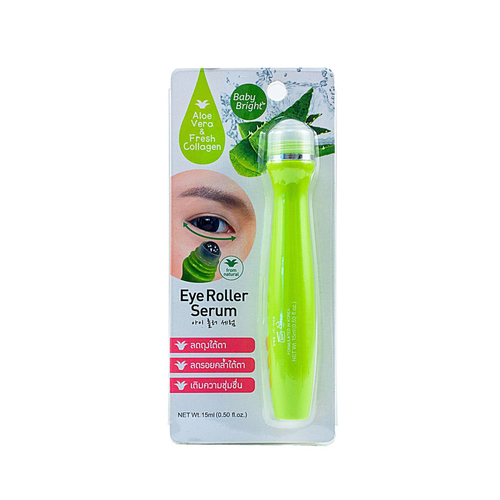 Сыворотка-роллер для кожи вокруг глаз с алоэ и коллагеном Aloe Vera & Fresh Collagen Eye Roller Serum Baby Bright