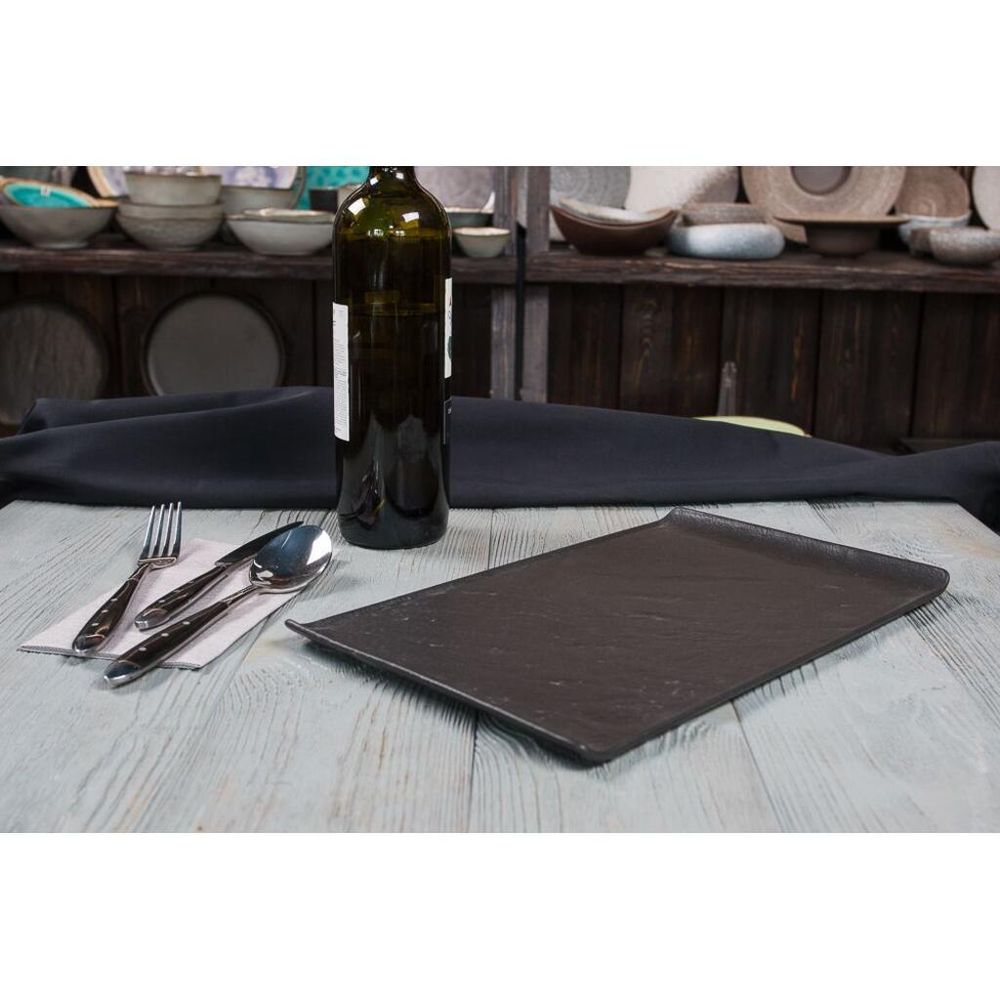 Блюдо прямоугольное 33,5*20,5 см h1,5 см с бортами Side Up2   P.L. Proff Cuisine [1]