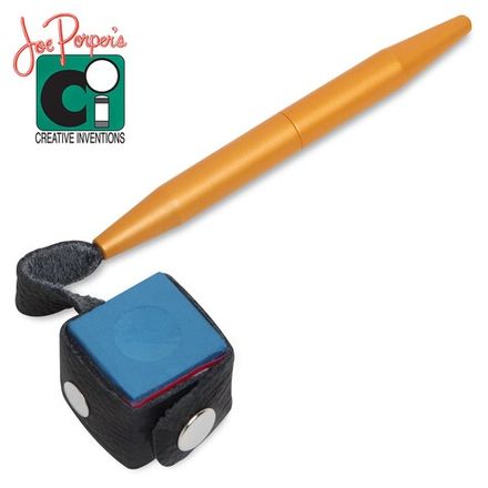 Держатель для мела  Joe Porper`s Chalk On A Stick алюминий/кожа золото