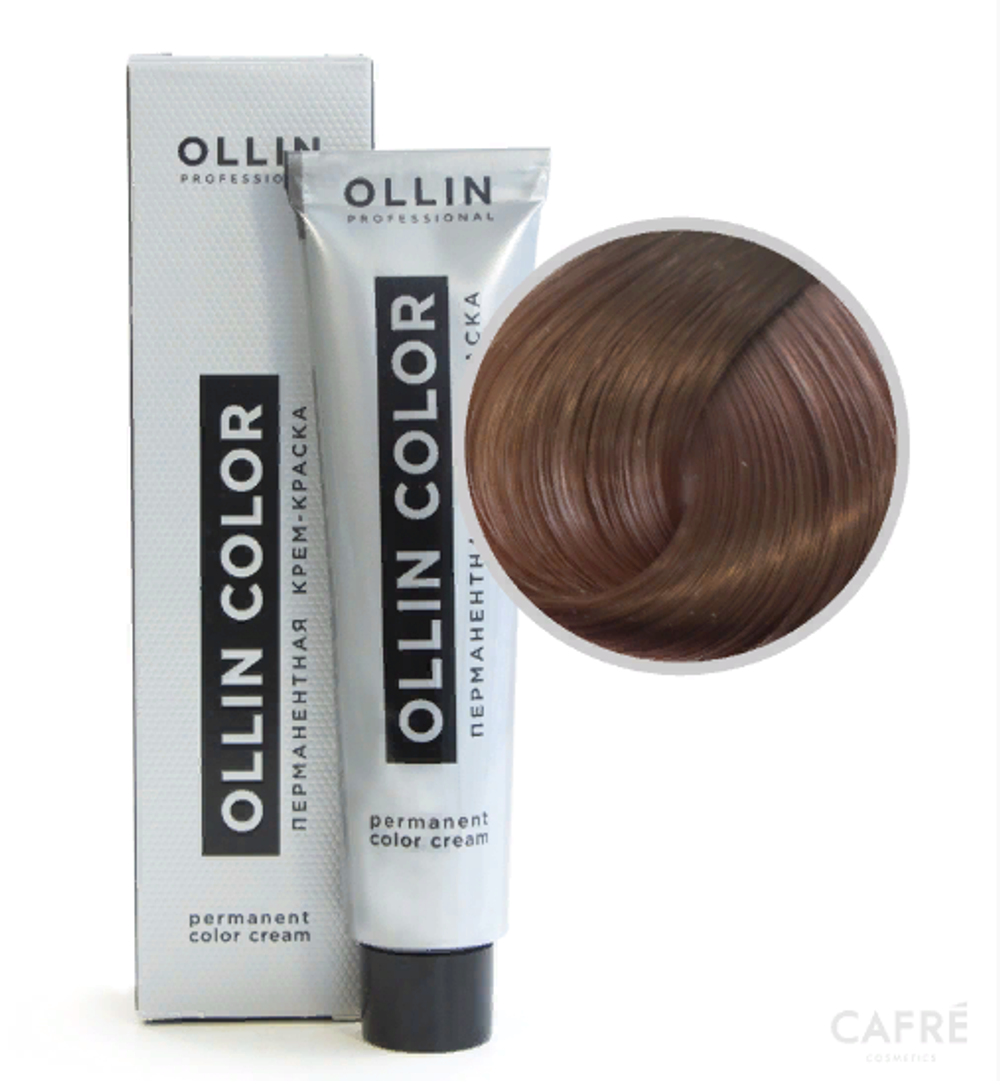 Ollin Color Крем-краска для волос, перманентная, тон №8-7, Светло-русый коричневый, 60 мл