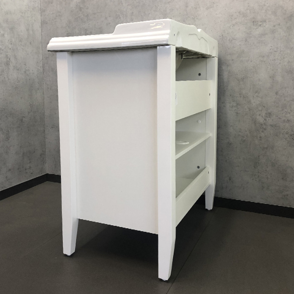 Comforty. Тумба-умывальник "Палермо-80 белый глянец с раковиной Comforty 3380