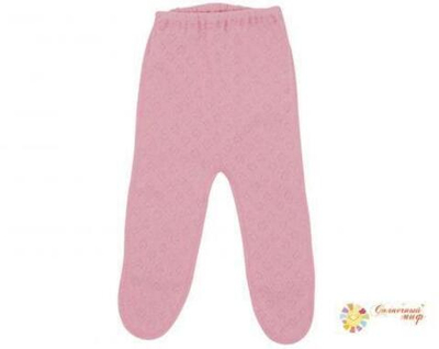 Ползунки короткие на резинке (рибана ажур) для девочки Размер 20 Рост 62 (Солнечный миф)