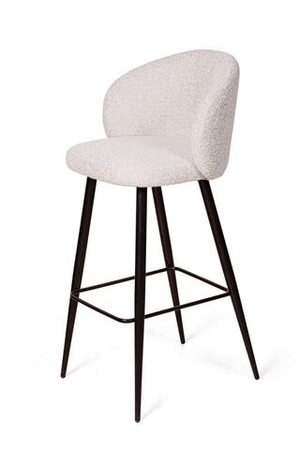 Стул полубарный Vito, букле белый / опора конус