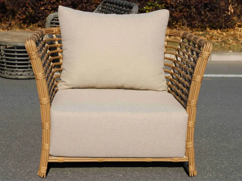 "Валенсия" лаунж-зона из искусственного ротанга, цвет соломенный