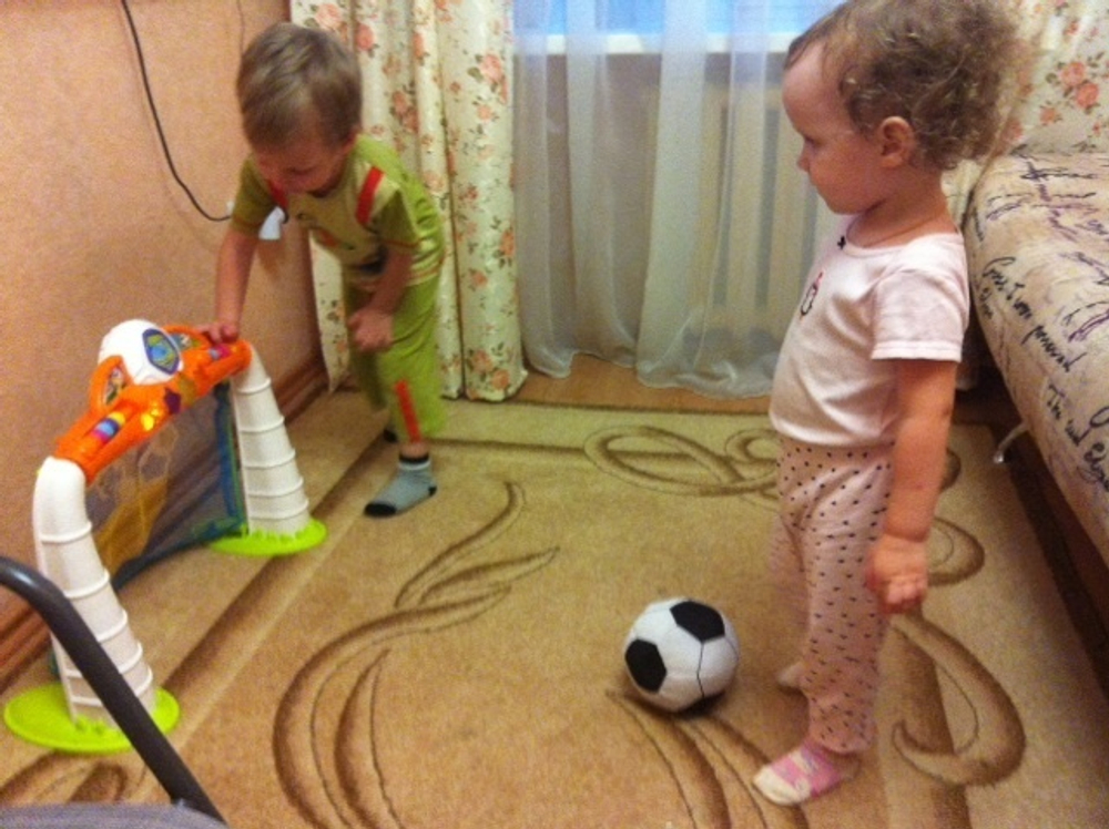 Набор чемпиона с футбольными воротами и баскетбольным кольцом — 9-0056