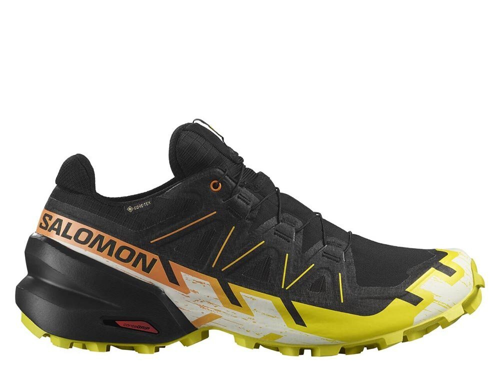 Кроссовки для бега мужские Salomon Speedcross 6 Gore-TEX Черно-Зеленые
