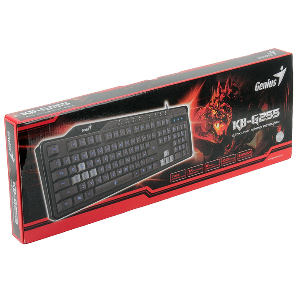 Клавиатура Genius GX Gaming G255 black USB LED