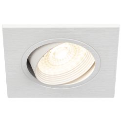 Светильник встраиваемый декоративный ЭРА KL92-1 WH под лампу MR16 GU5.3 белый пластиковый