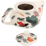 Чайник заварочный керамический 200мл с ситом «Рыбки»