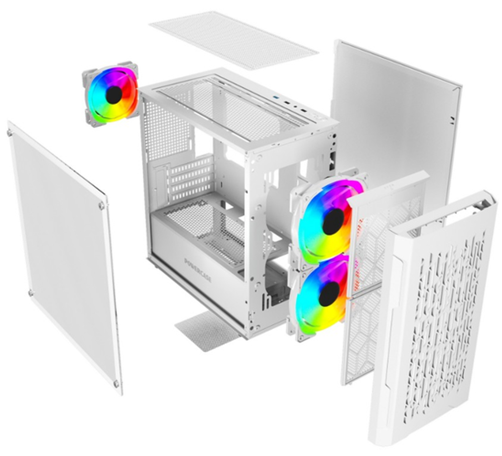 Корпус mATX Powercase Mistral Micro D3W ARGB