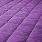 Велюровое покрывало в клетку и две наволочки OVL021