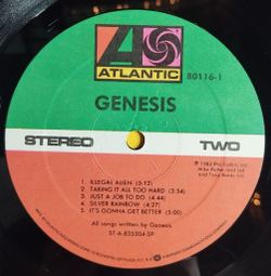 Винтажная виниловая пластинка LP Genesis Mama (USA 1983)