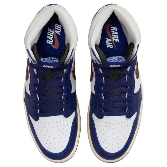 Jordan Air Jordan 1 Подвесные баскетбольные кроссовки высокого качества Черно-синего цвета.