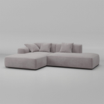 4-х местный нераскладной диван с кушеткой SAGA 018L/013R