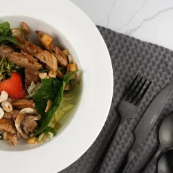 Тарелка глубокая 500 мл d 21 см h6,5 см белая фарфор P.L. Proff Cuisine [4]