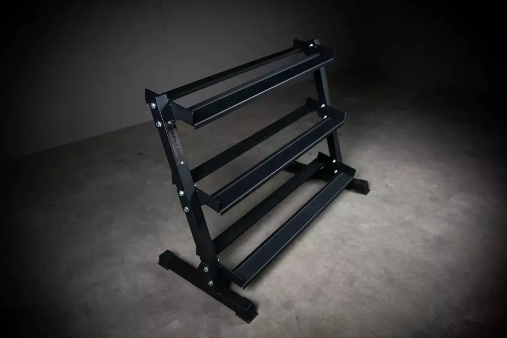Стойка для  хранения гантелей , 3 уровня, цвет чёрный
