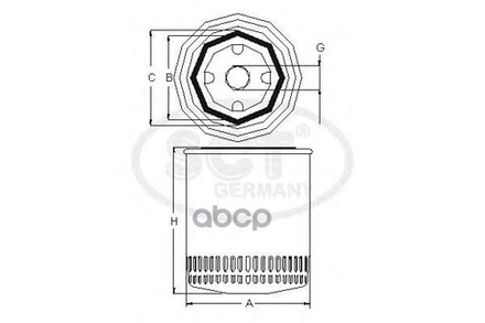 Фильтр Масляный Sct Germany Sk805 SCT арт. SK805
