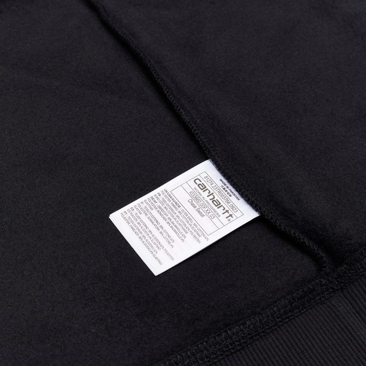 Толстовка мужская Carhartt WIP Chase Sweatshirt артикул:I033660_black - купить в магазине Дайс
