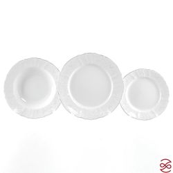 Набор тарелок Bernadotte Платиновый узор 18 предметов