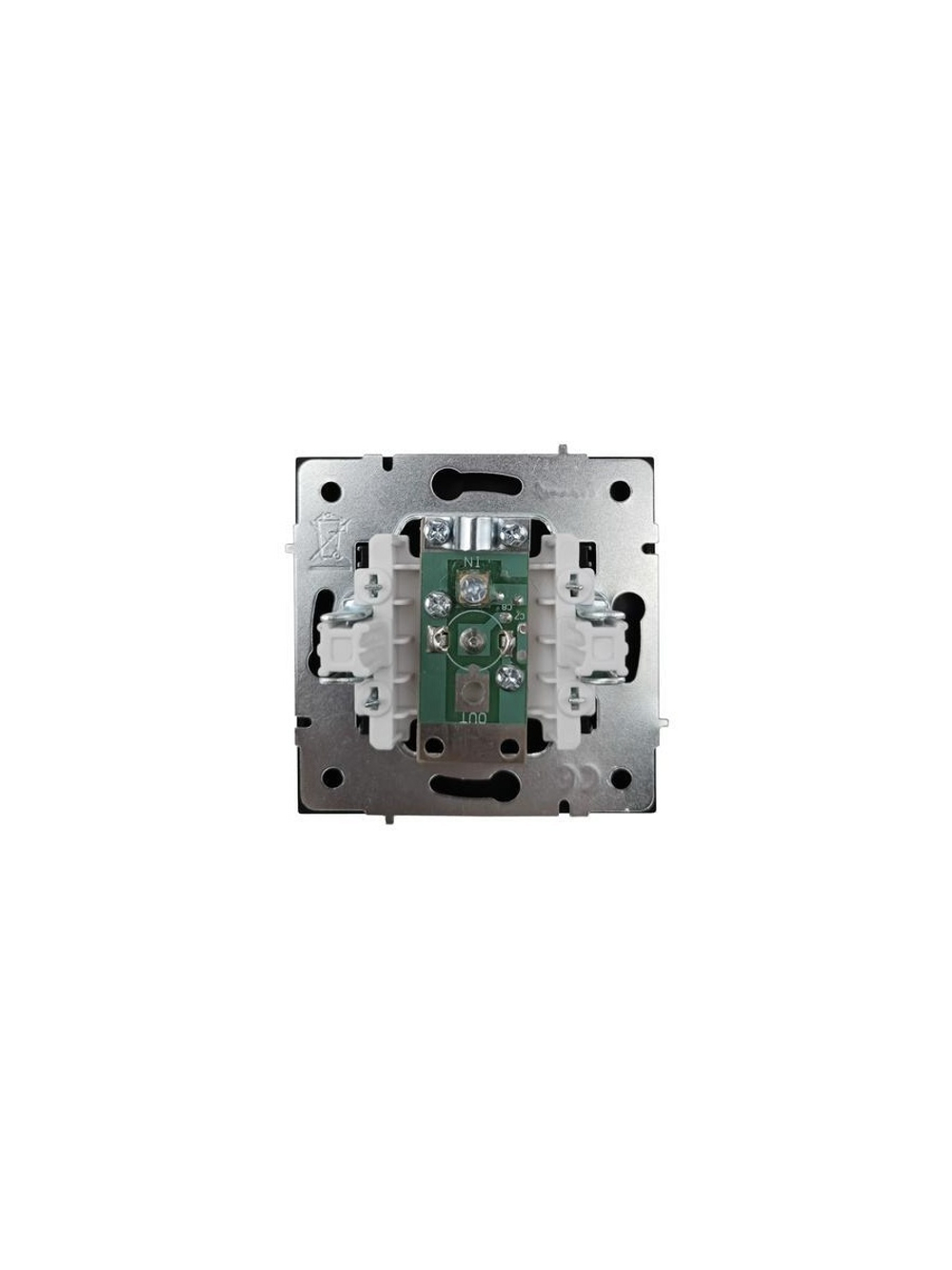 Розетка ТВ оконечная СП ZIMA IP20 черн. бархат LEZARD 704-4288-130