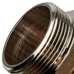 Ниппель STOUT никелированный 1 1/4" НР/НР