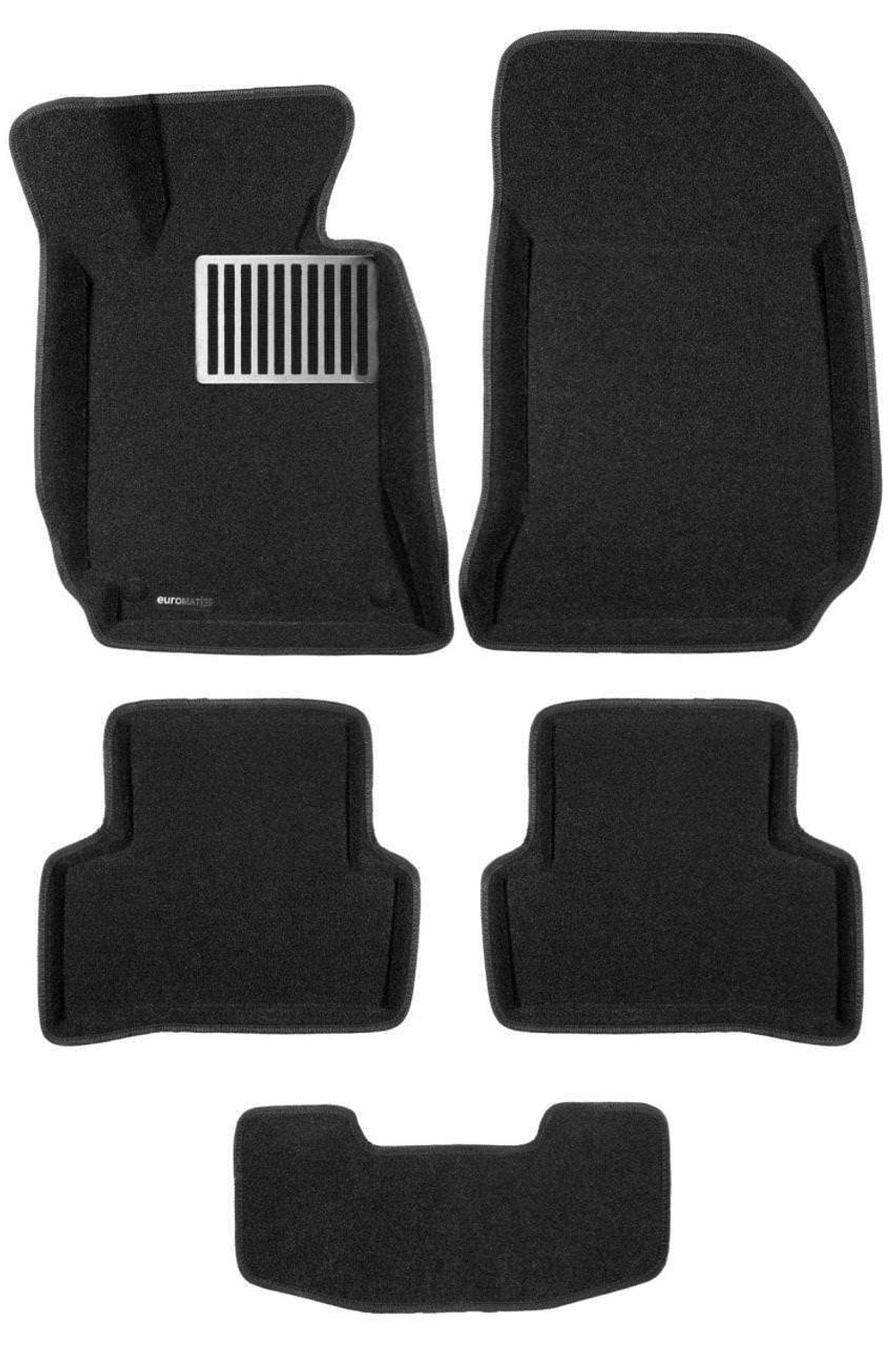 Коврики салона для MERCEDES W204 (C-Class) (2008-) Euromat 3D Lux черные. Арт. EM3D-003503