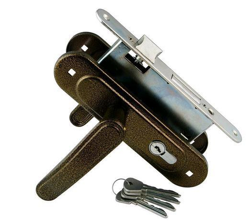 Замок врезной Гарант 4-3.03 бронза с/руч цилиндровый м/о 55  /120794