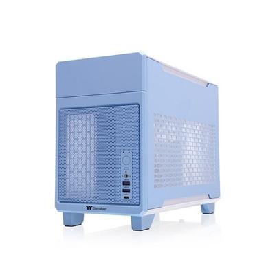 Корпус Thermaltake TR100 Hydrangea голубой, без БП, mini-ITX