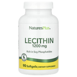 Natures Plus Lecithin 1200 mg 90 soft , Соевый Лецитин