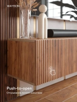 Тумба под телевизор подвесная 180х27х30, под дерево, Сиена