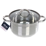 Набор посуды из нержавеющей стали ADELE 3 предмета (3 кастрюли 3,7л, 3,4л, 4,5л), DH10-6