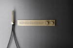 Термостат Gessi HI-FI, до 5-и функций одновременно, встраиваемый, цвет Brass Brushed PVD