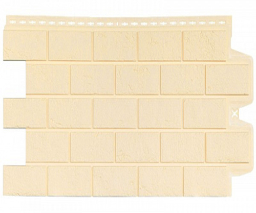 Фасадные панели GRAND LINE (ГРАНД ЛАЙН) Кирпич Состаренный Бежевый