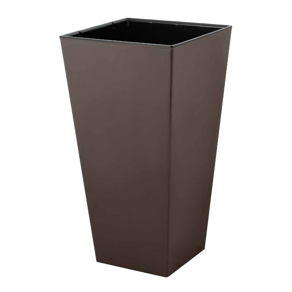 Горшок для цветов InGreen London CUBE 250х250х470мм 19,4л c дренаж. вставкой французский платан