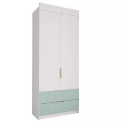 Шкаф «Лавис» ШД 900.1 (белый/белый софт), ЛДСП/МДФ, ДСВ Мебель