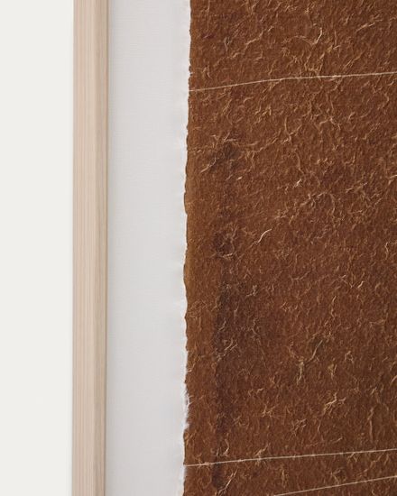 Картина Durkan бордового цвета на переработанной бумаге 50 x 70 см